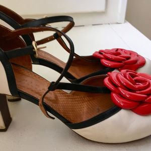 Chie Mahara "Bobina" Patent-Rose, Leather Heels